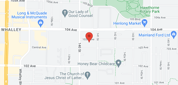 map of 14056 103A AVENUE
